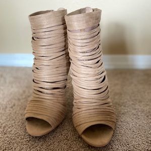 Faux suede BCBG heels